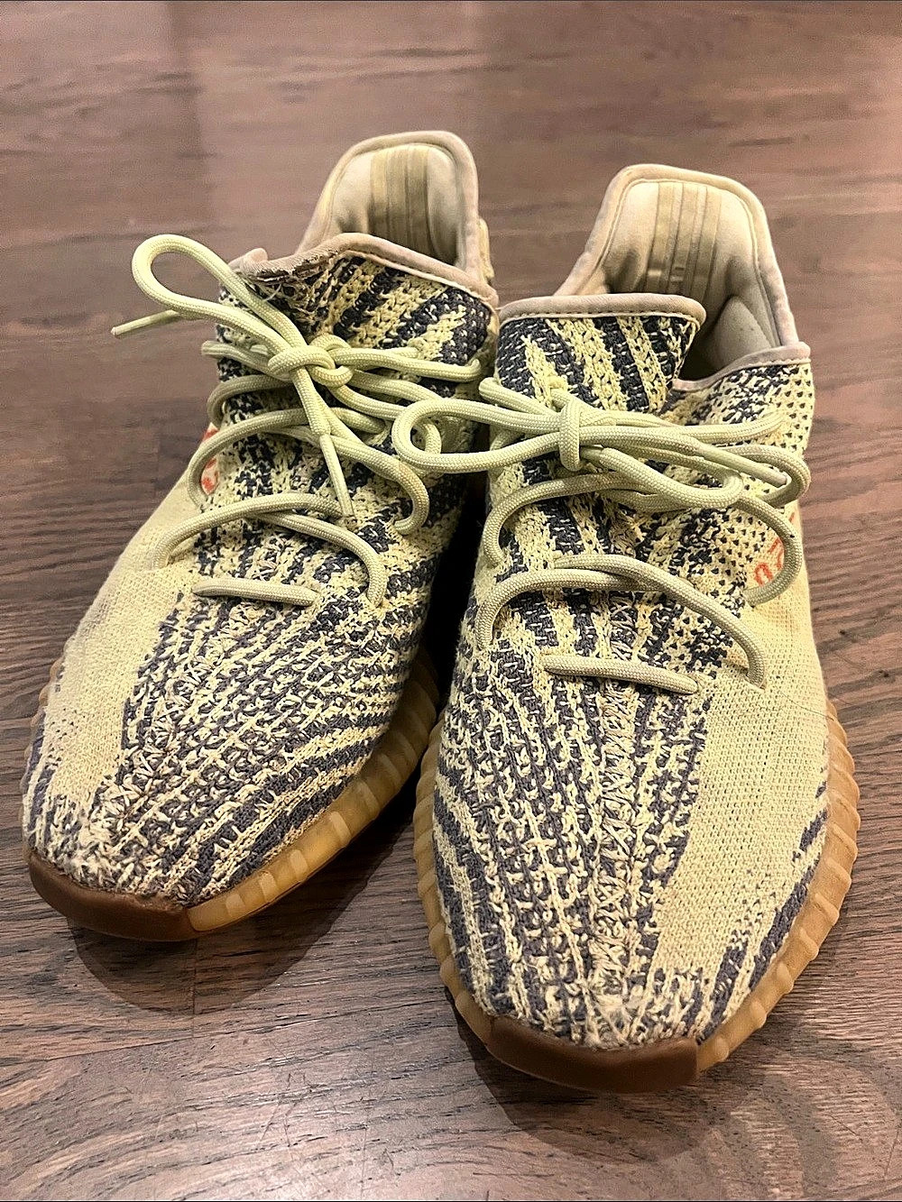 adidas Yeezy Boost 350 V2 Sneakers semi Frozen Yellow US 10.5